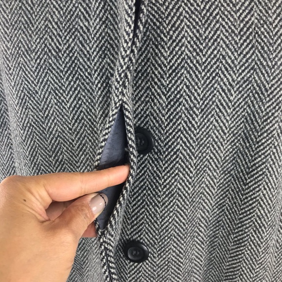 Vintage Central Park CPI Womens Tweed Coat Sz M/L - Picture 3 of 8